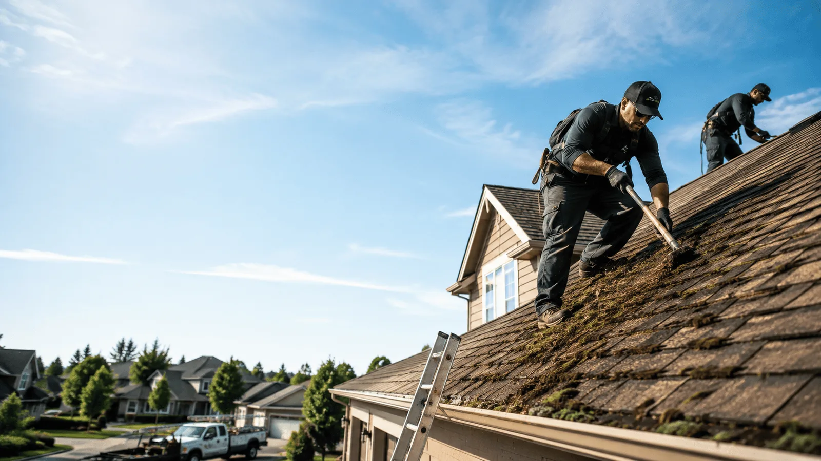 Roof Moss Removal in Oaktown, IN near me
